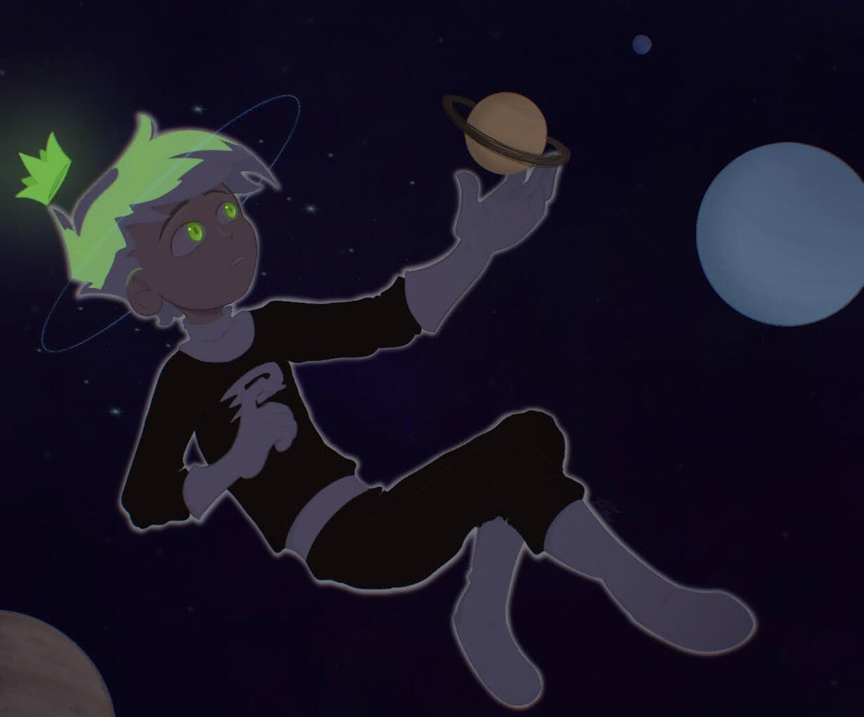 Ghost King Danny Phantom full-body scene[2024]